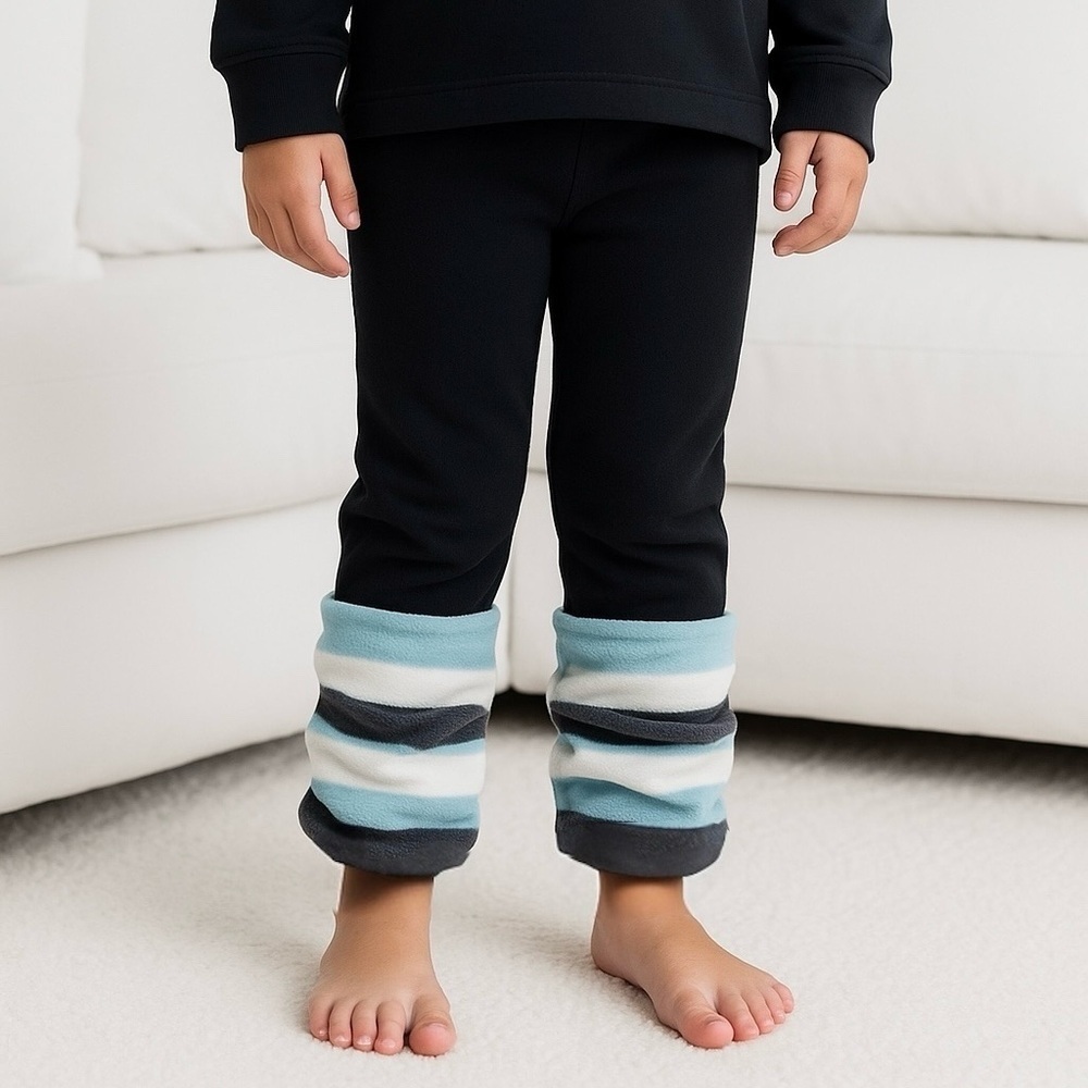 Little Lass Black Leg Warmer Leggings